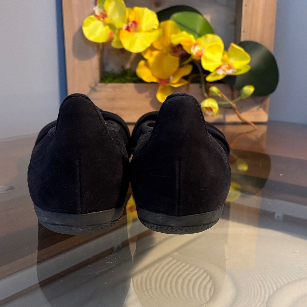 Gabor Women's Black Suede Knotted Flats - Picture 3 of 10